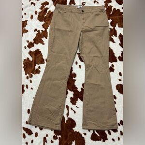 Tan Flared Pants